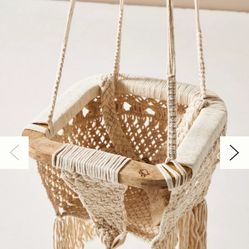 Anthropologie  Macrame Baby Swing