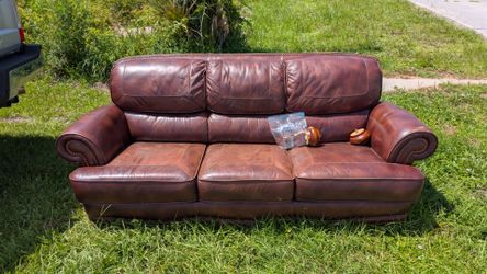 FREE brown leather couch
