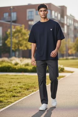 GUESS Men's Small Triangle Logo T-Shirt