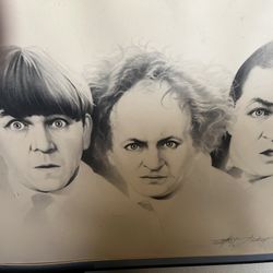 3 Stooges Lithograph