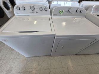 Whirlpool Top freezer Washer And Electric Dryer Set Used