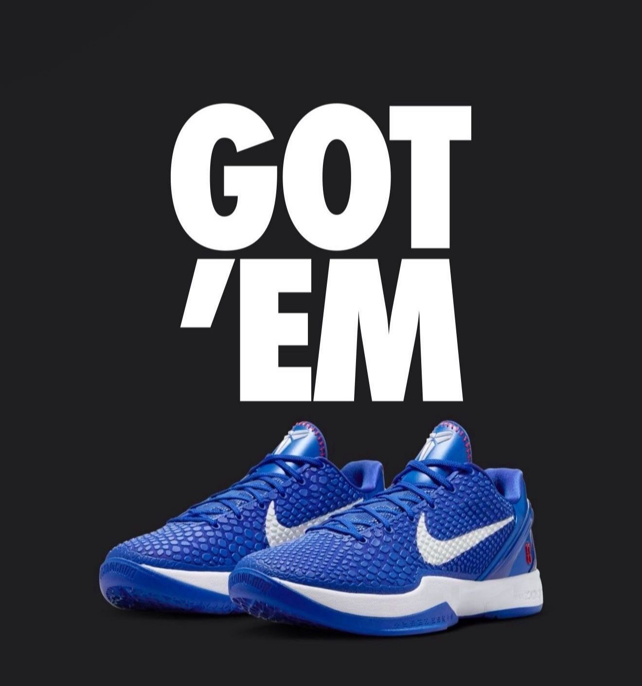 NIKE KOBE 6 DODGERS