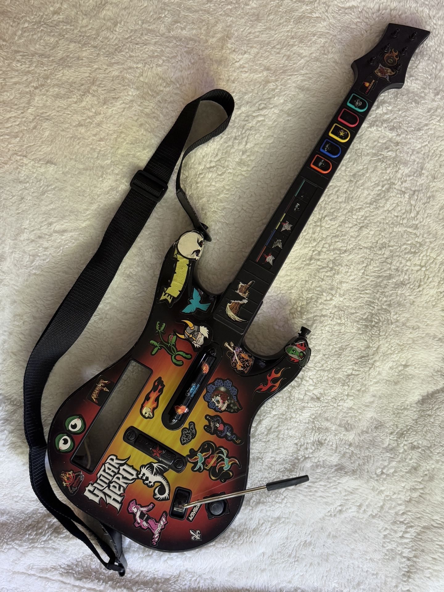 Nintendo Wii Guitar Hero Red Octane Controller Guitar 95455.805 Not Tested