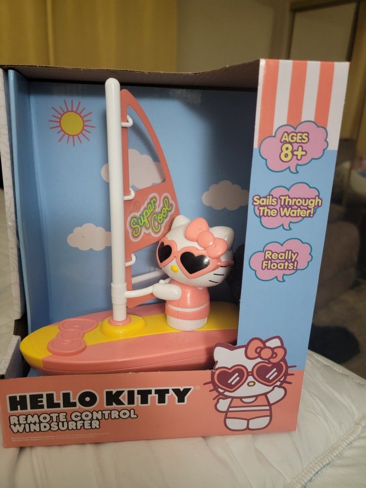 Hello kitty remote controlled windsurfer