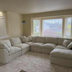Convertible Sectional Couch with Ottoman