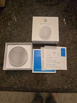 Google Nest Programmable Thermostat G4cvz Snow White