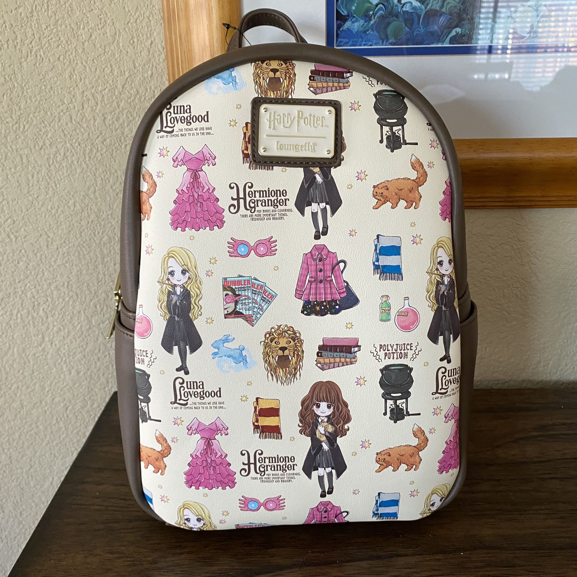 Loungefly Harry Potter Luna Lovegood Hermione Granger Backpack NEW One of my favorite Loungefly backpacks from last year? I  main image 3