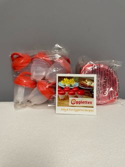 Egglettes Egg Cooker, New, 6 Egg Cups + Bowl