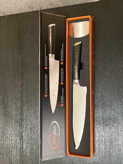 Professional 8” Chef Knife High-Carbon Stainless Steel Blade. Micarta Handle NEW