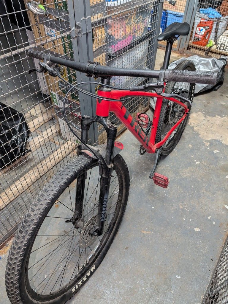 Mountain Bike, Bike Carrier, Cleaning/Maintenance Supplies, and Bike Stand