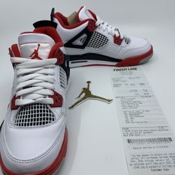 Jordan 4 Fire Red Retro Size 4.5 Deadstock