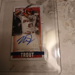 2023 Mike Trout  Auto  Out of 50 Topps Ripp