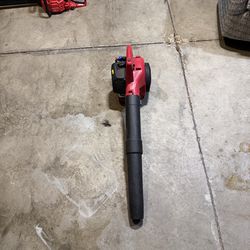 Gas Handheld Leaf Blower 2-Stroke Engine Easy Start Red Black Plastic