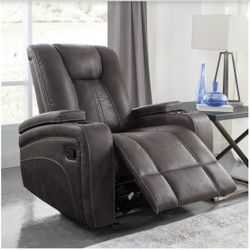 Reclining Sofa, Reclining Rocker Loveseat, and Reclining Rocker Recliner