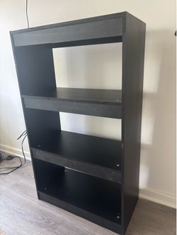 Black bookshelf