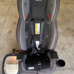 graco booster car seat with back seat mirror for baby watching