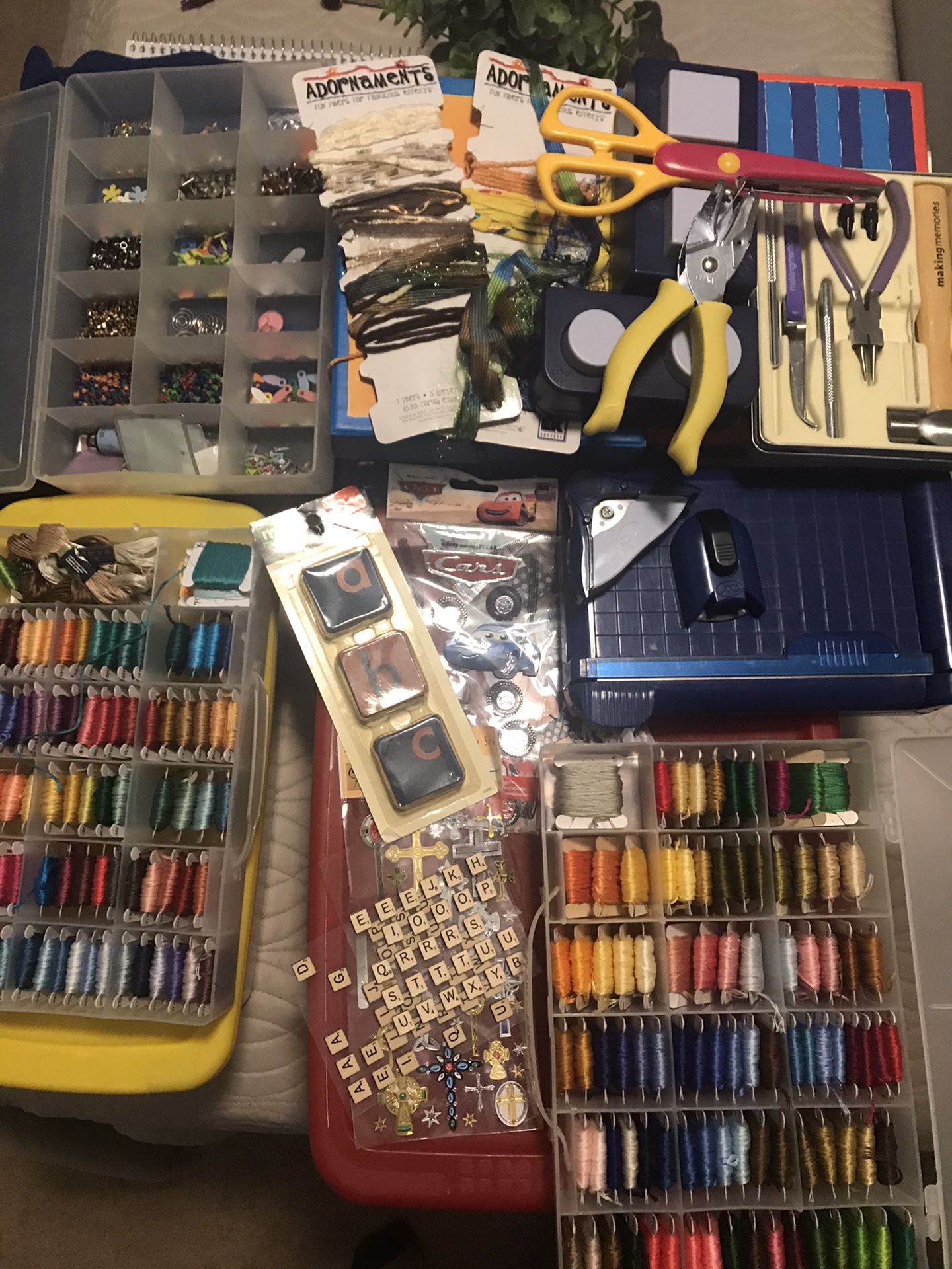 Giant haul of crafting and scrapbook supplies