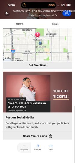 Omar Courtz Floor Tickets