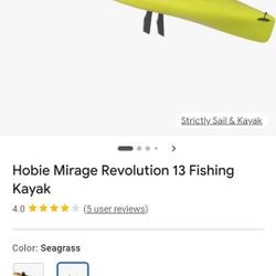 Hobie Mirage Revolution 13 Fishing Kayak 
