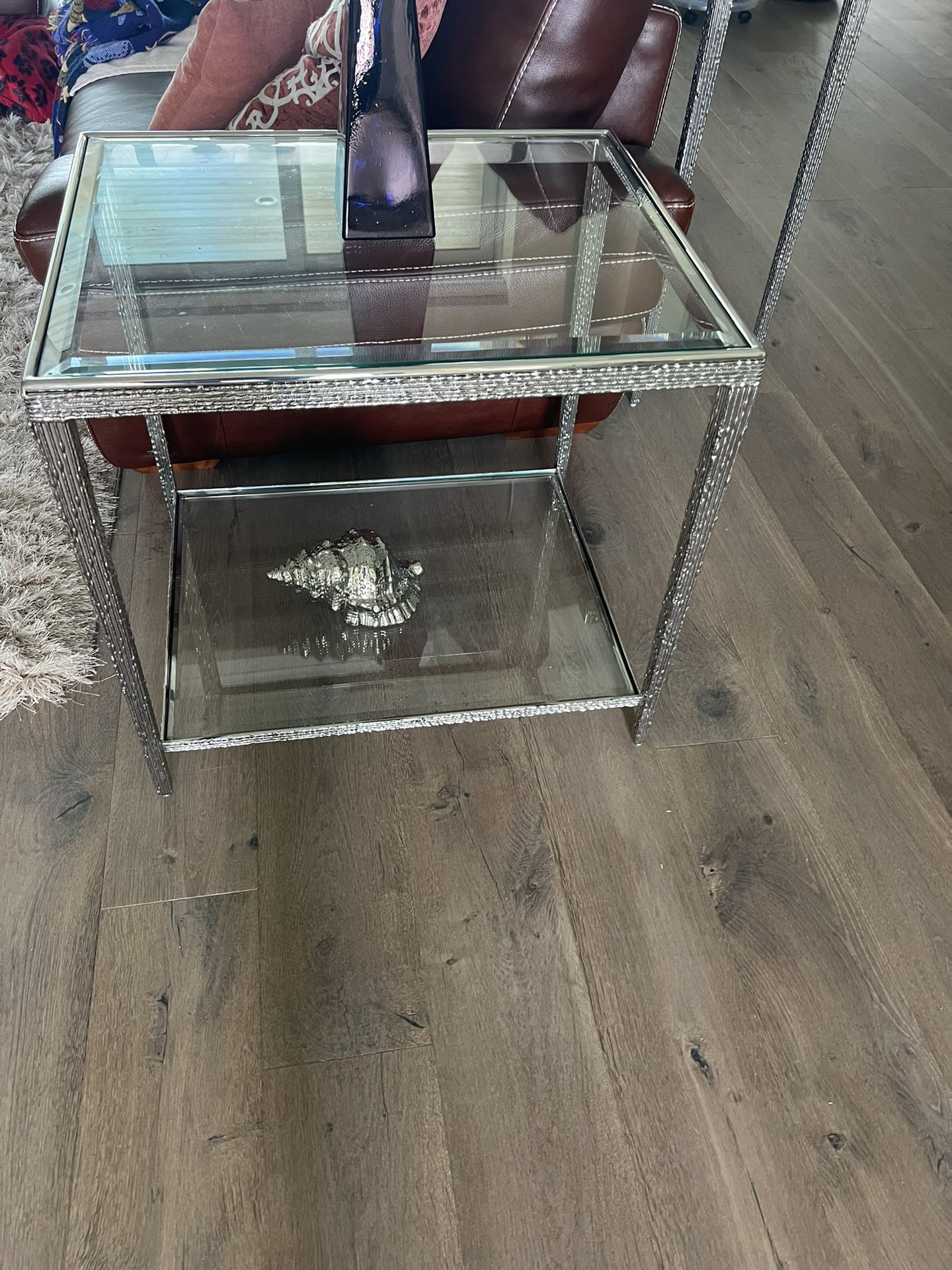 JINX NICKEL END TABLES