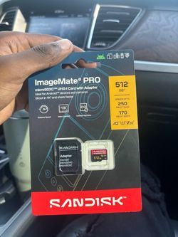 SanDisk 512GB ImageMate PRO microSDXC Card with SD Adapter