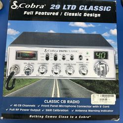 Cobra 29 LTD Classic CB Radio-New!