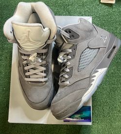 Jordan 5 wolf grey 2026 size 10.5men/12women