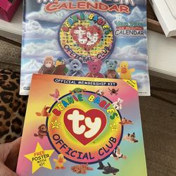 Ty Beanie Babies Member Lot Calendar 2000