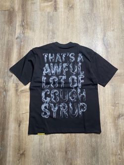 Black Graphic T-Shirt Cough Syrup Print