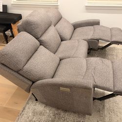 Stanton Recliner Couch, Grey