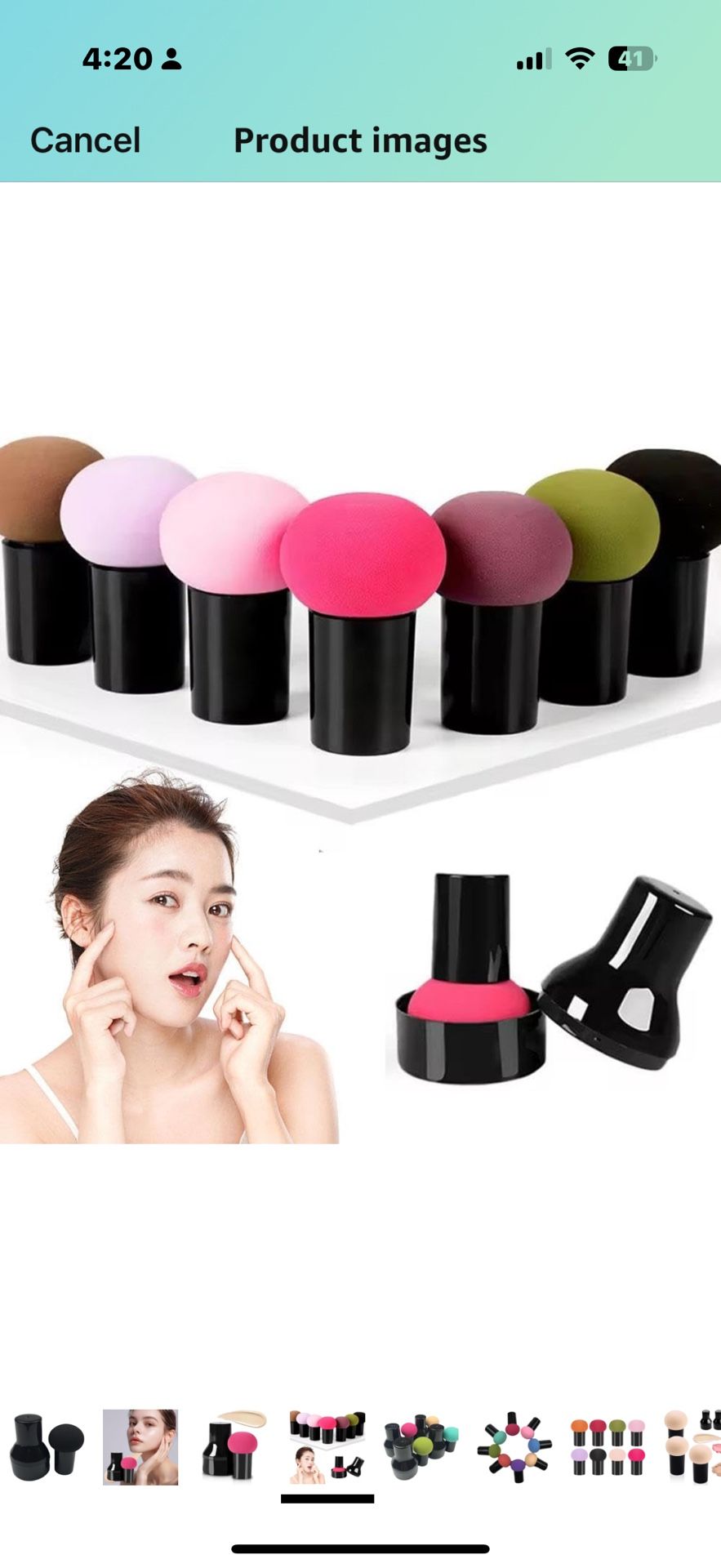 Mushroom Foundation Sponge(10 pcs)