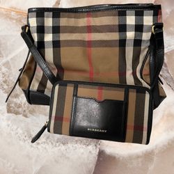 Burberry Brindle  Tote & Matching Wallet