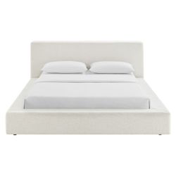 🌟Free delivery! Upholstered King size Platform Bedframe with Mattress