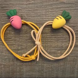 New Set of 2 Little Girls Easter Carrot Bracelets