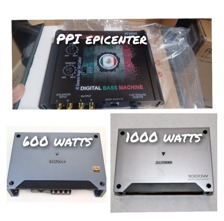 Kenwood 1000w Amplifier And 600w Amplifier Plus An Epicenter