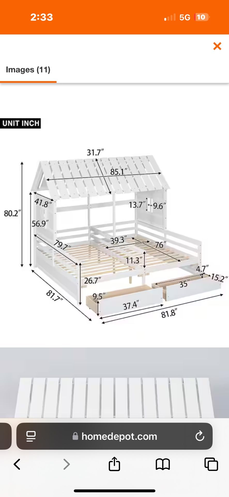 Twin Size House Platform Beds