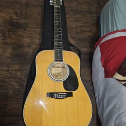 Efron Steal String Guitar With Case