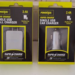 USB Wall/Car Phone Charger 