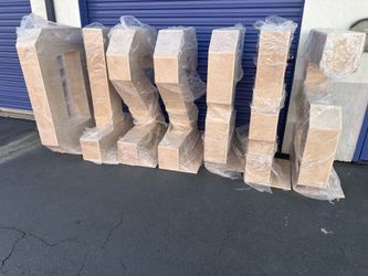 4ft tall unpainted wooden marquee numbers $160 each number