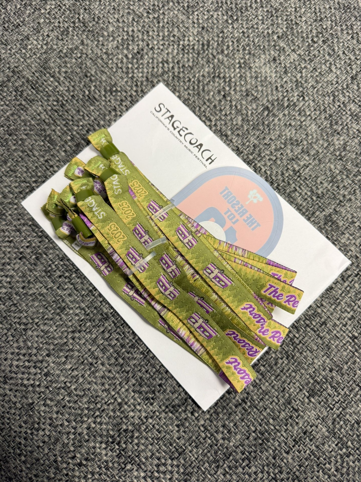 Stagecoach RV Resort Wristbands