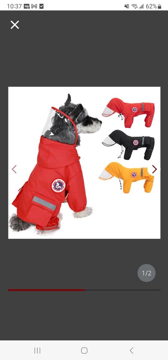 Dog Raincoat 