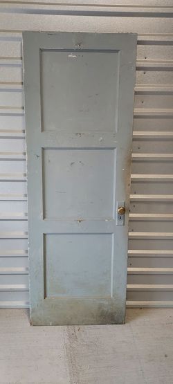Antique 3 Panel Door 28" x 79"