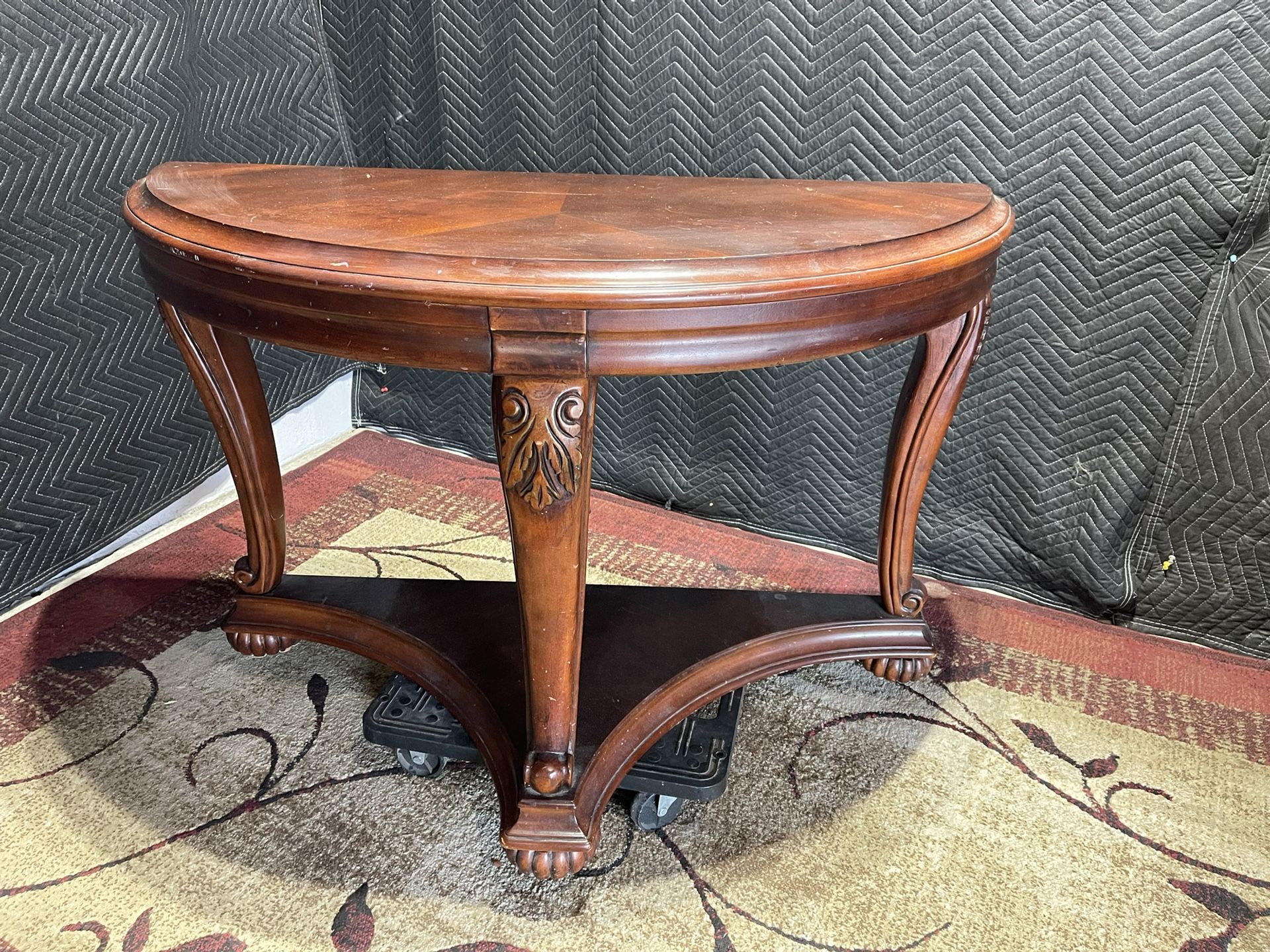 French demi-lune console table (DELIVERY AVAILABLE)