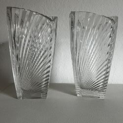 Mikasa Vision Crystal 10 Inch Vase (Pair)