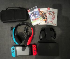 Nintendo switch V2 with the extras