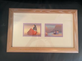 Framed Gorman Native American Art Print Duo