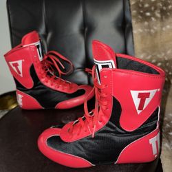 Title Boxing Speed Flex Encore Shoes Red Black boys size 5