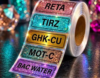 Peptide Glitter labels
