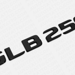 20-21 Mercedes GLB 250 GLB250 Letter Emblem Trunk Badge AMG Sport Gloss Black