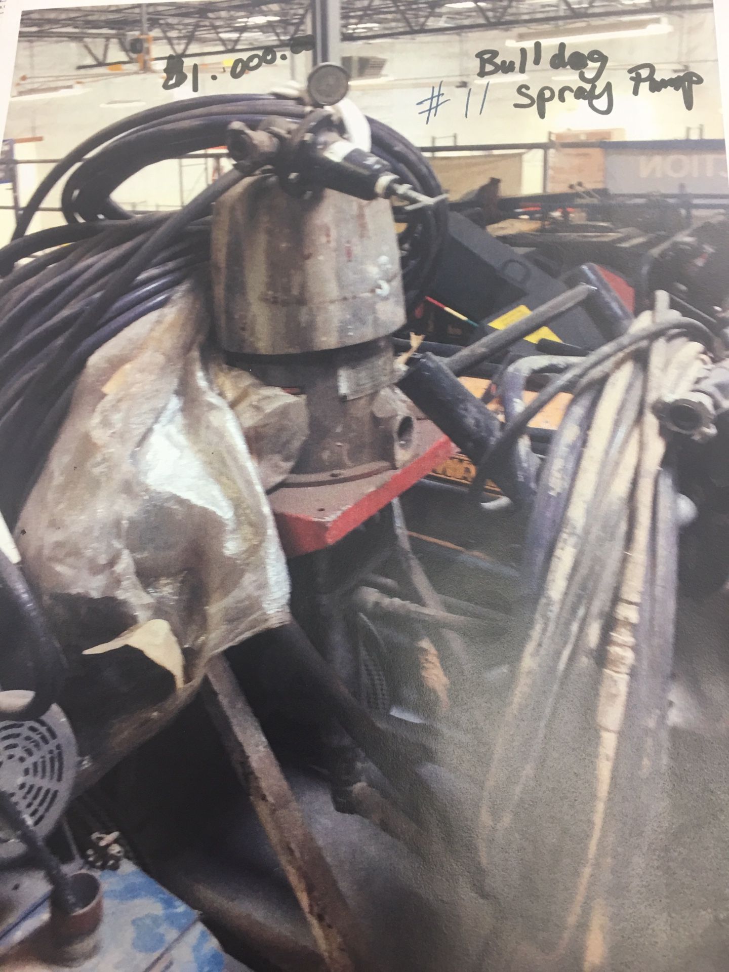 Bulldog ( Graco) material sprayer. 30-1 ratio.